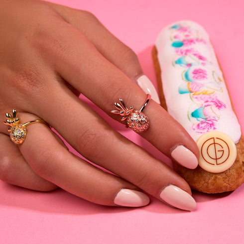 Pina Colada | Gold Vermeil | CZ Diamond Pineapple Ring
